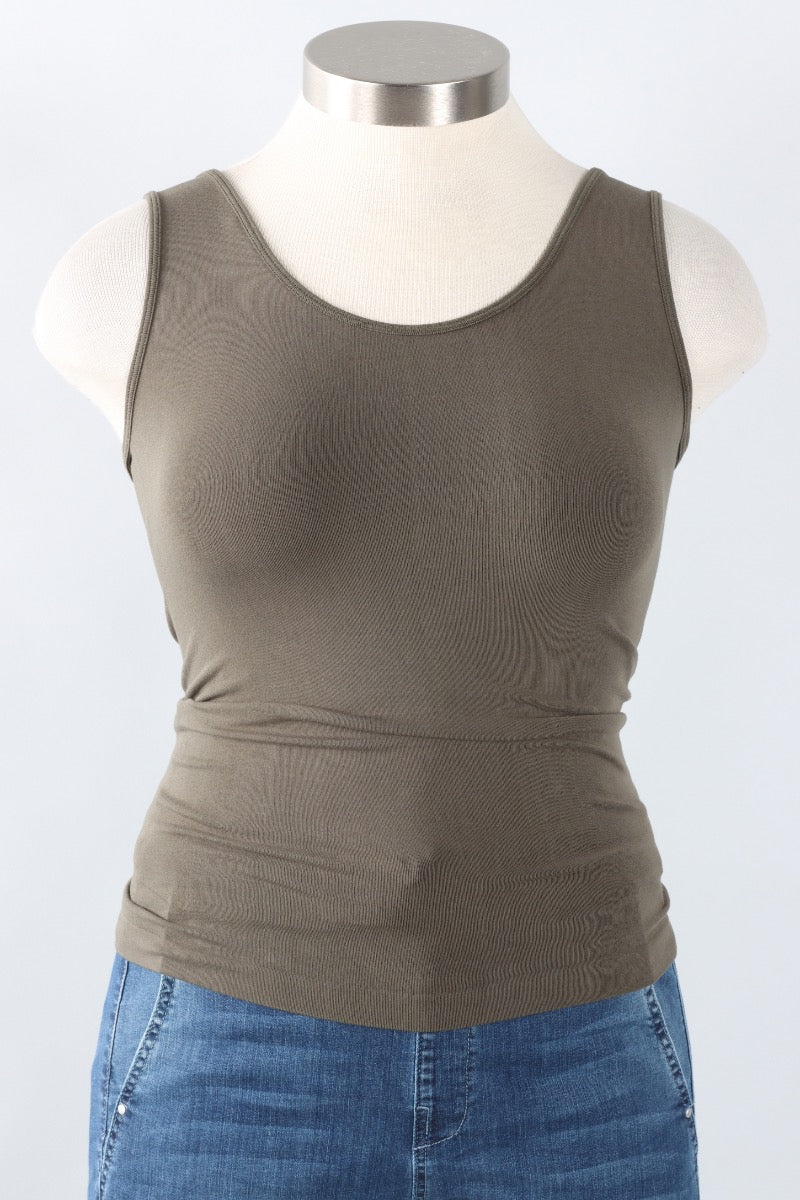 Bamboo Short Tank - Olive