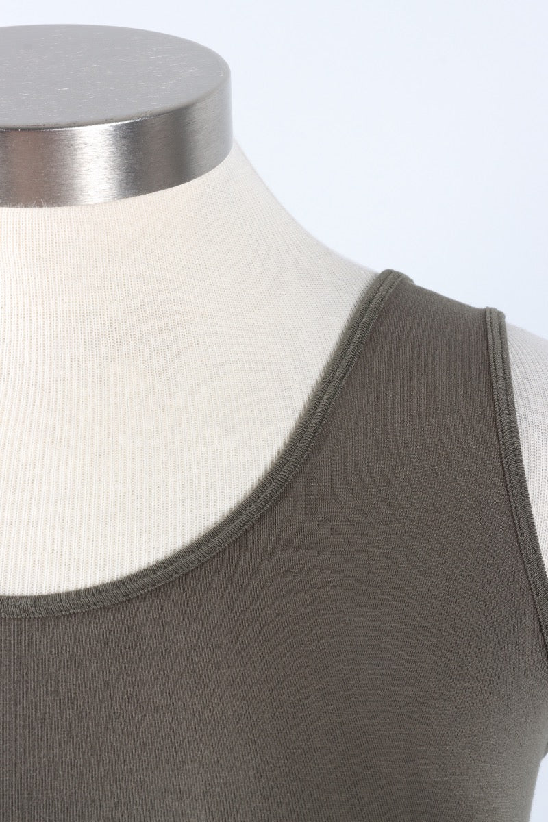Bamboo Short Tank - Olive