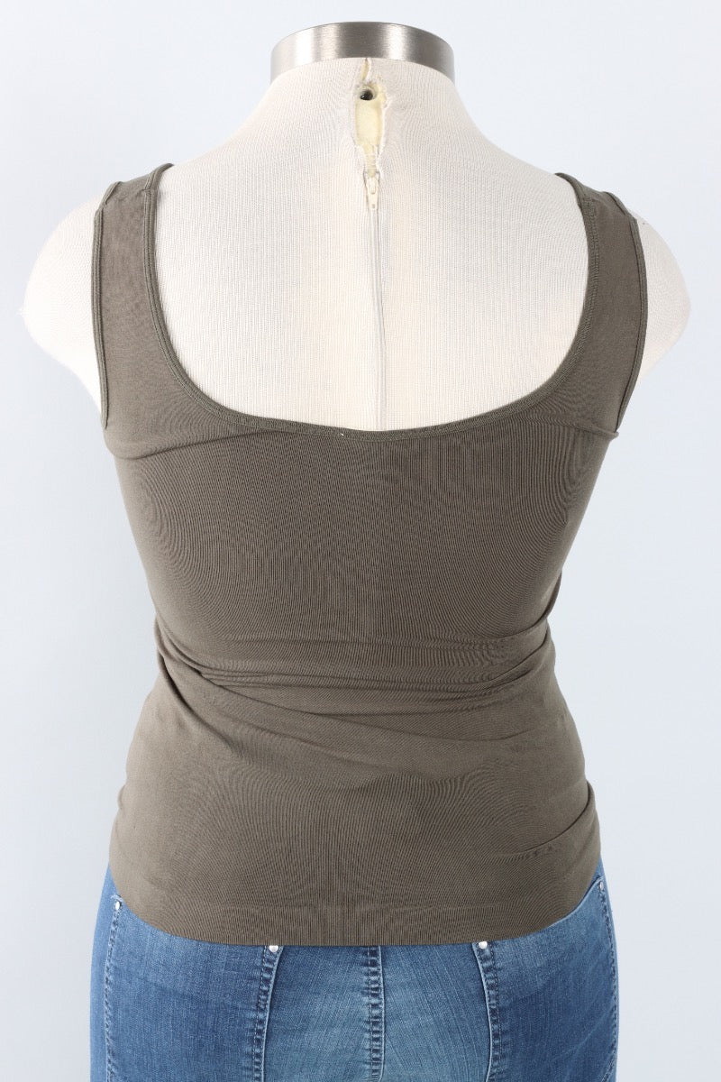 Bamboo Short Tank - Olive