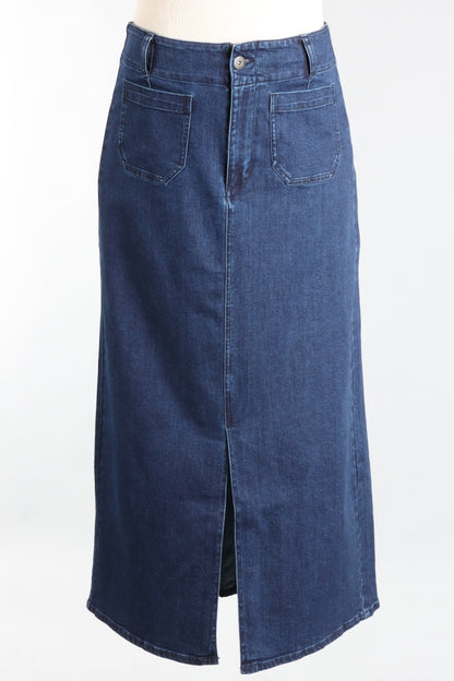 Easy Straight Skirt - Denim