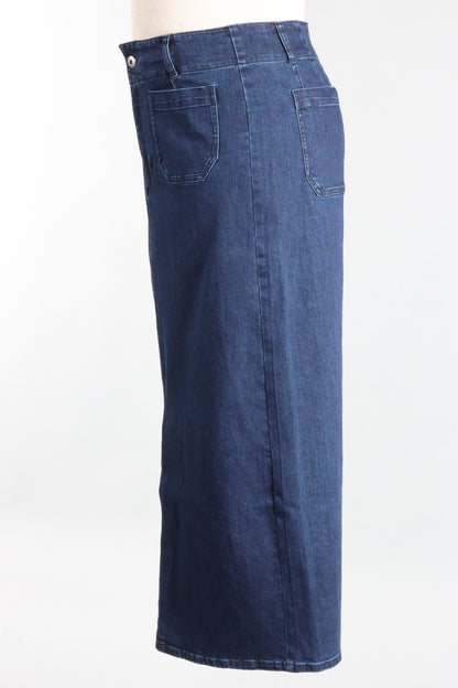 Easy Straight Skirt - Denim