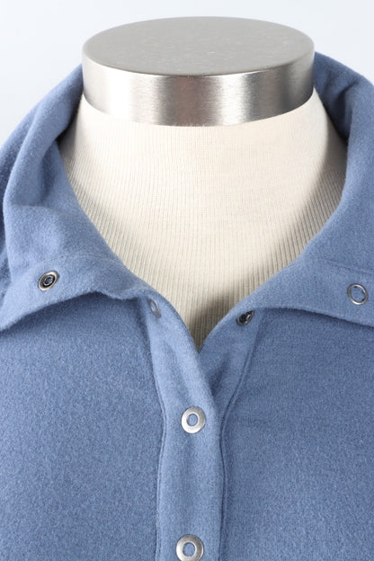 Snap To It Pullover - Denim