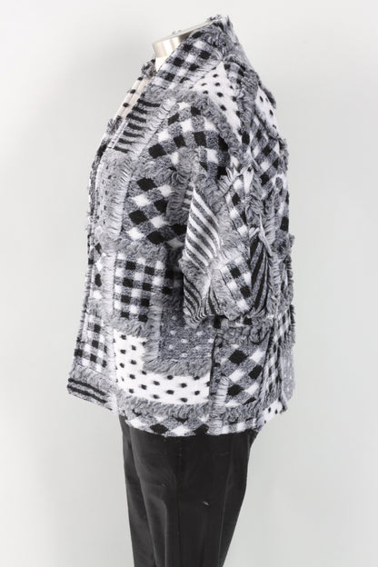 Textured jacket - Black & White