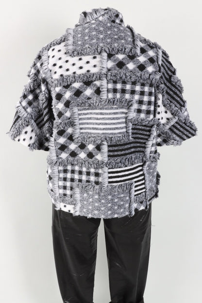 Textured jacket - Black & White