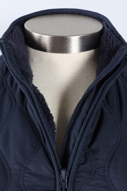 Teddy Fleece Jacket - Navy Blue