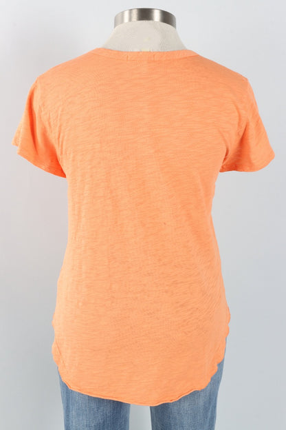 V-Neck Tee - Apricot