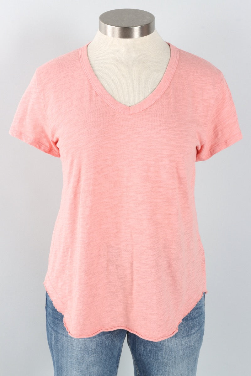 V-Neck Tee - Ash Blush