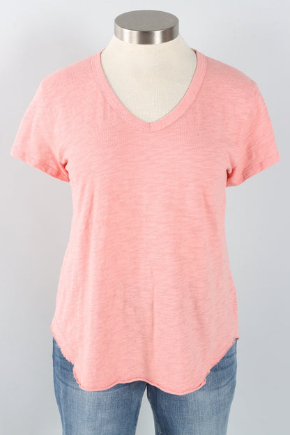 V-Neck Tee - Ash Blush