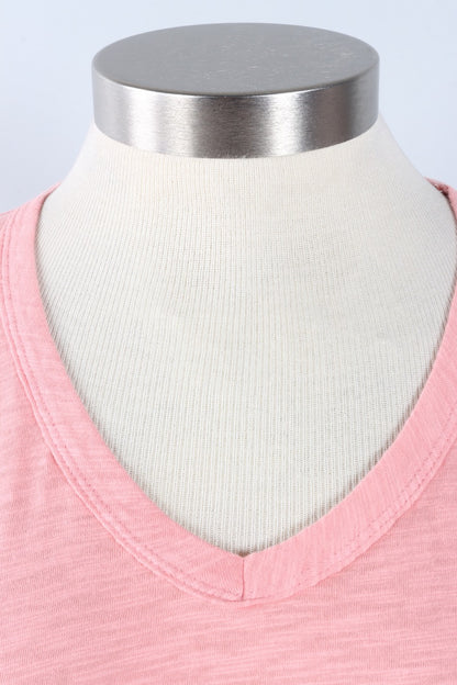 V-Neck Tee - Ash Blush