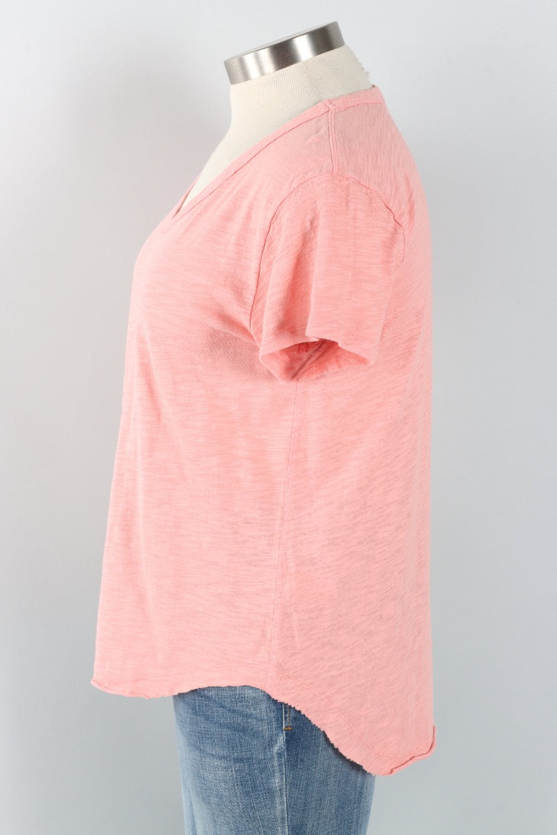 V-Neck Tee - Ash Blush