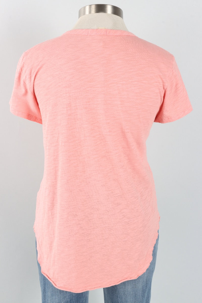 V-Neck Tee - Ash Blush