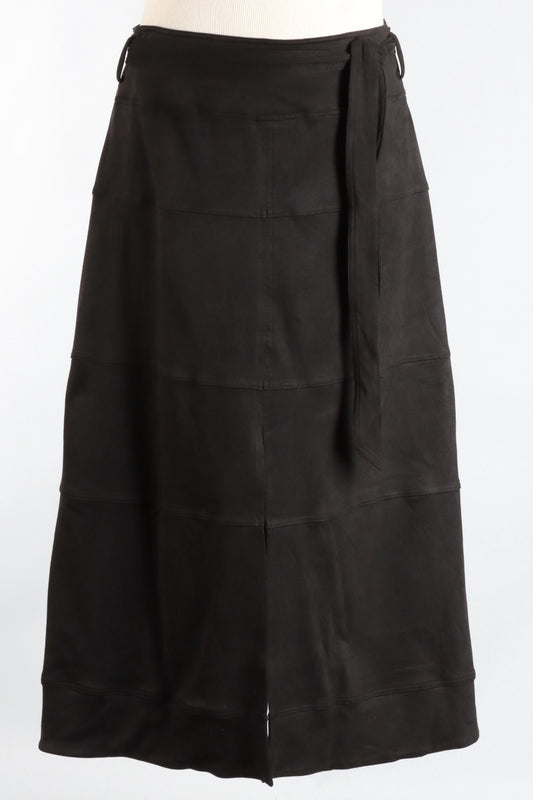 Faux Suede Skirt - Black