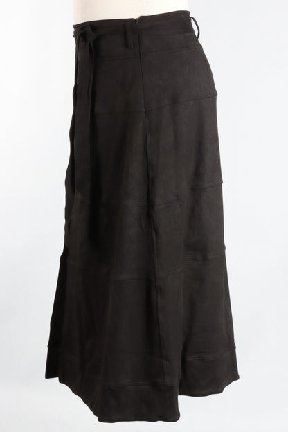 Faux Suede Skirt - Black