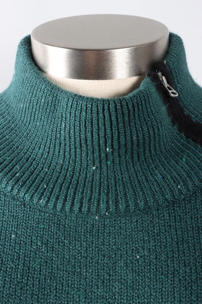 Zip Neck Sweater - Juniper