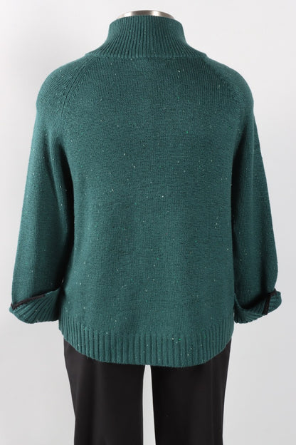 Zip Neck Sweater - Juniper