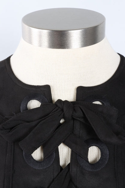 Vegan Suede Dress - Black
