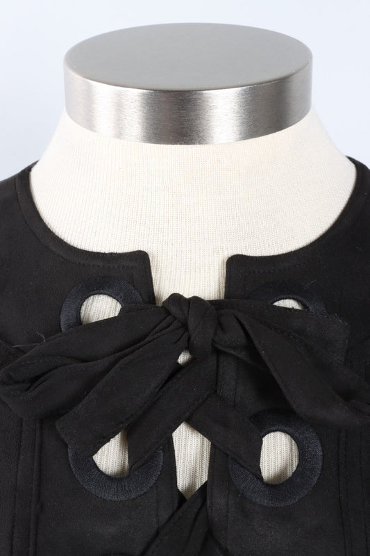 Vegan Suede Dress - Black