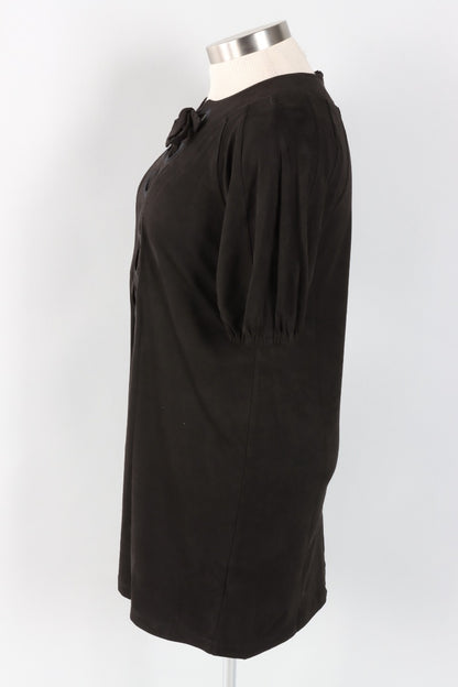 Vegan Suede Dress - Black