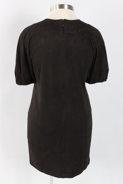 Vegan Suede Dress - Black