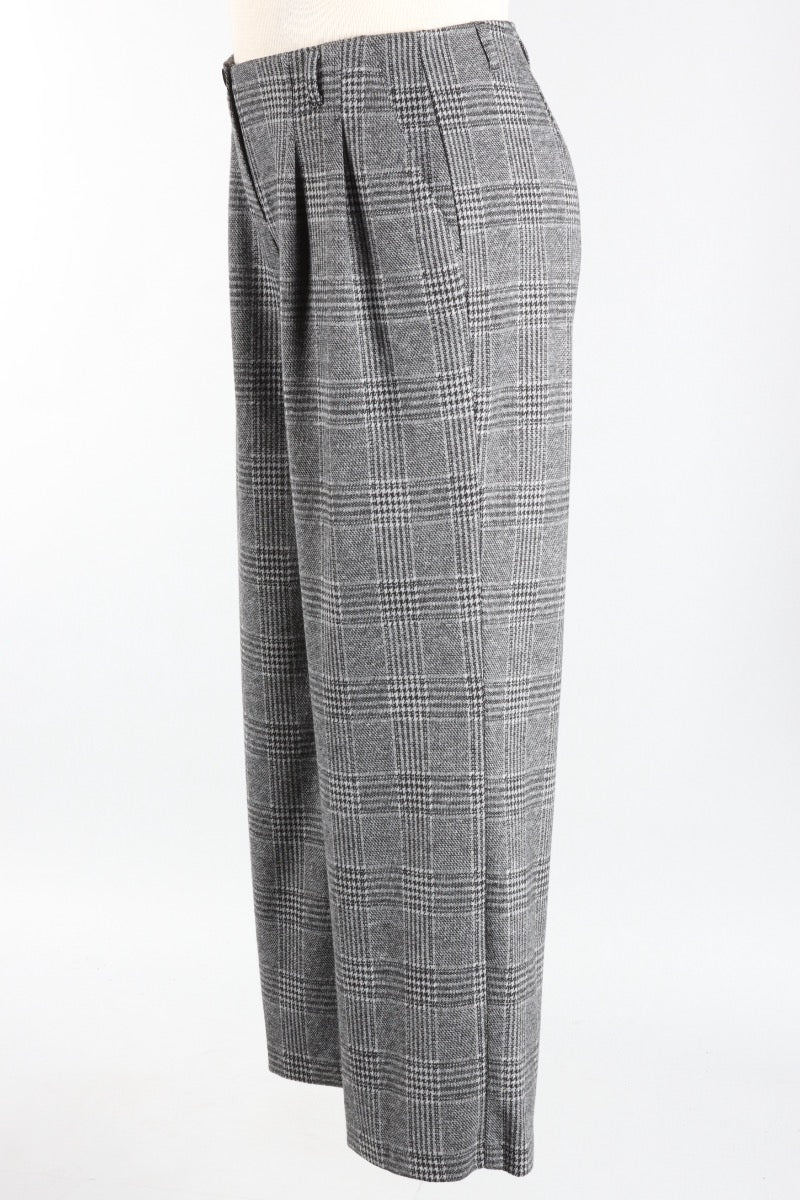 Lilly Trousers - Grey Plaid