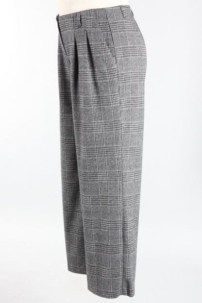 Lilly Trousers - Grey Plaid
