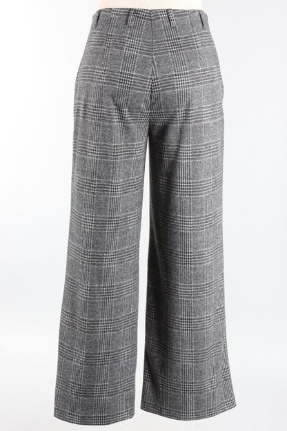 Lilly Trousers - Grey Plaid