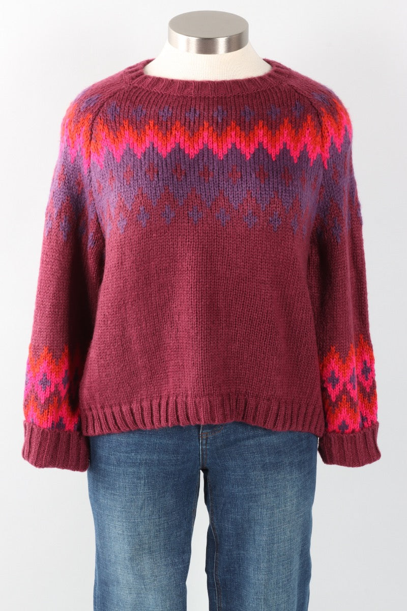 Jaxon Fair Isle - Plum