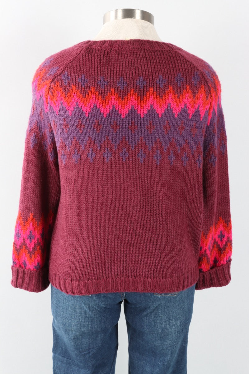 Jaxon Fair Isle - Plum