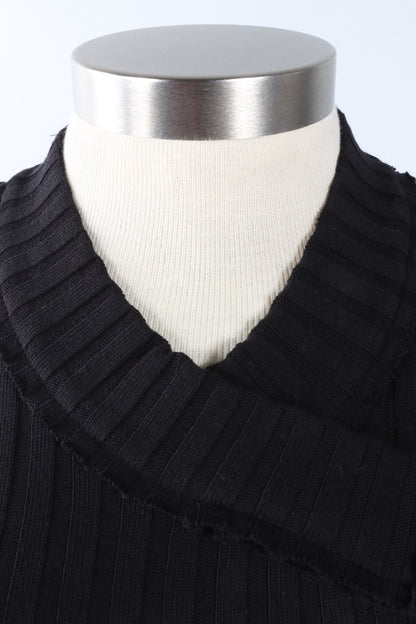 Mixed Media Dress - Black