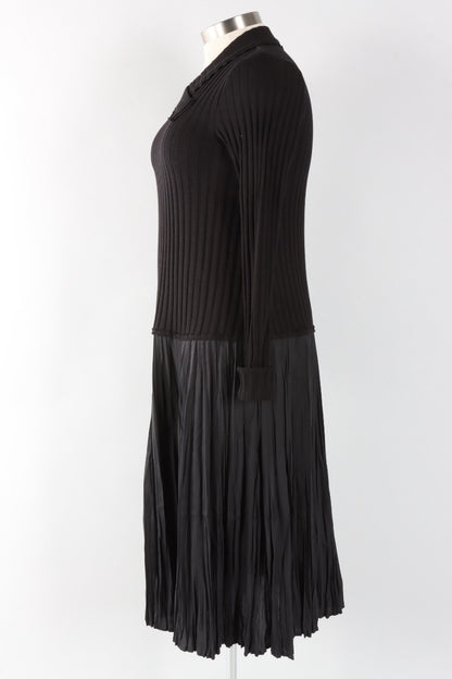 Mixed Media Dress - Black