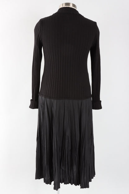 Mixed Media Dress - Black