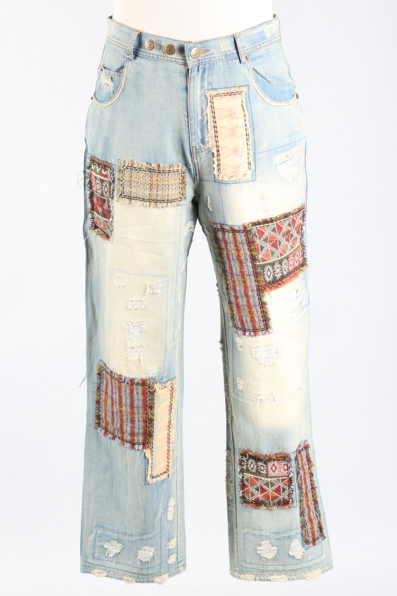 Peace & Love Jean - Patched
