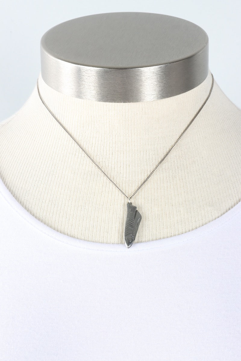Small Fish Knife Necklace - Silver