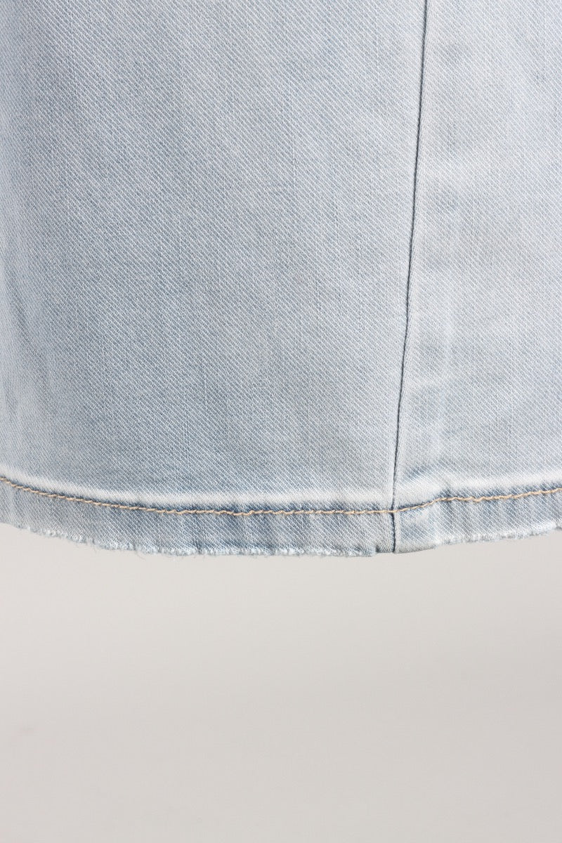 Girlfriend Barrel Jean - Light Blue