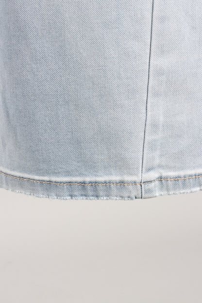 Girlfriend Barrel Jean - Light Blue