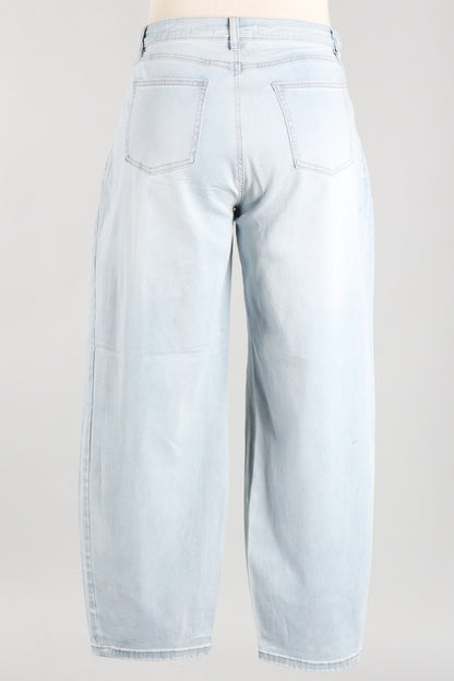 Girlfriend Barrel Jean - Light Blue