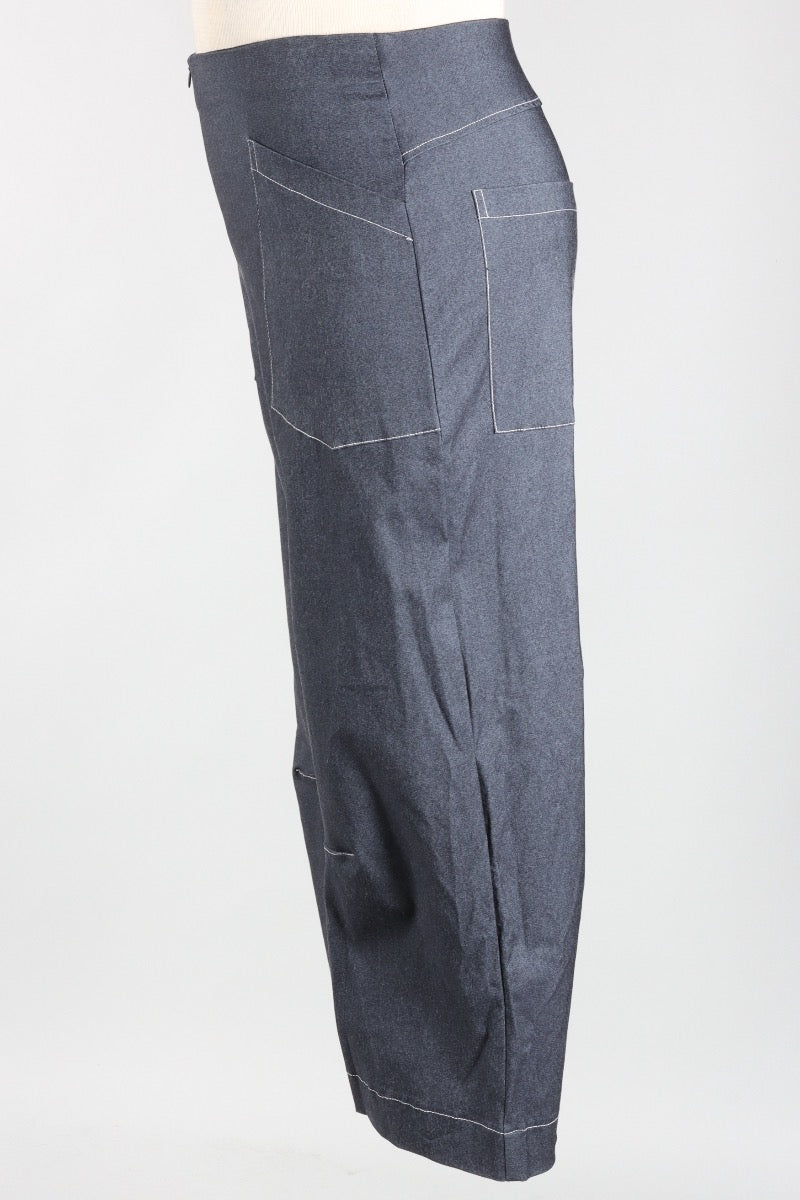 Rimini Pant - Chambray Contrast