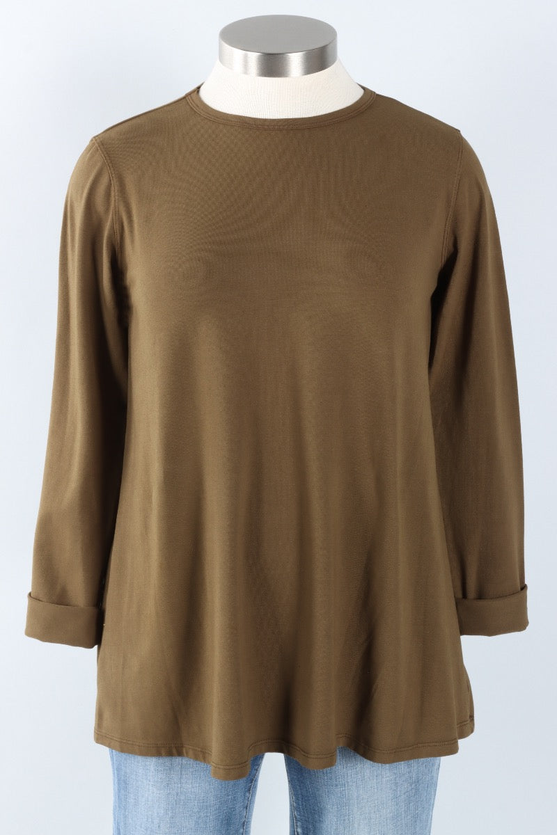 Stretch Knit A-Line Tunic - African