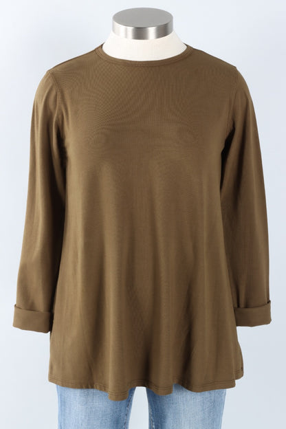 Stretch Knit A-Line Tunic - African