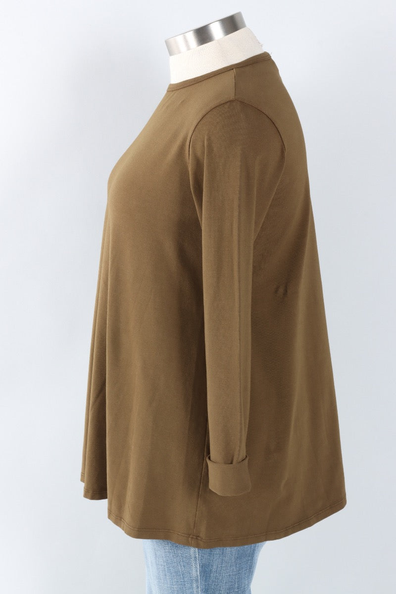 Stretch Knit A-Line Tunic - African
