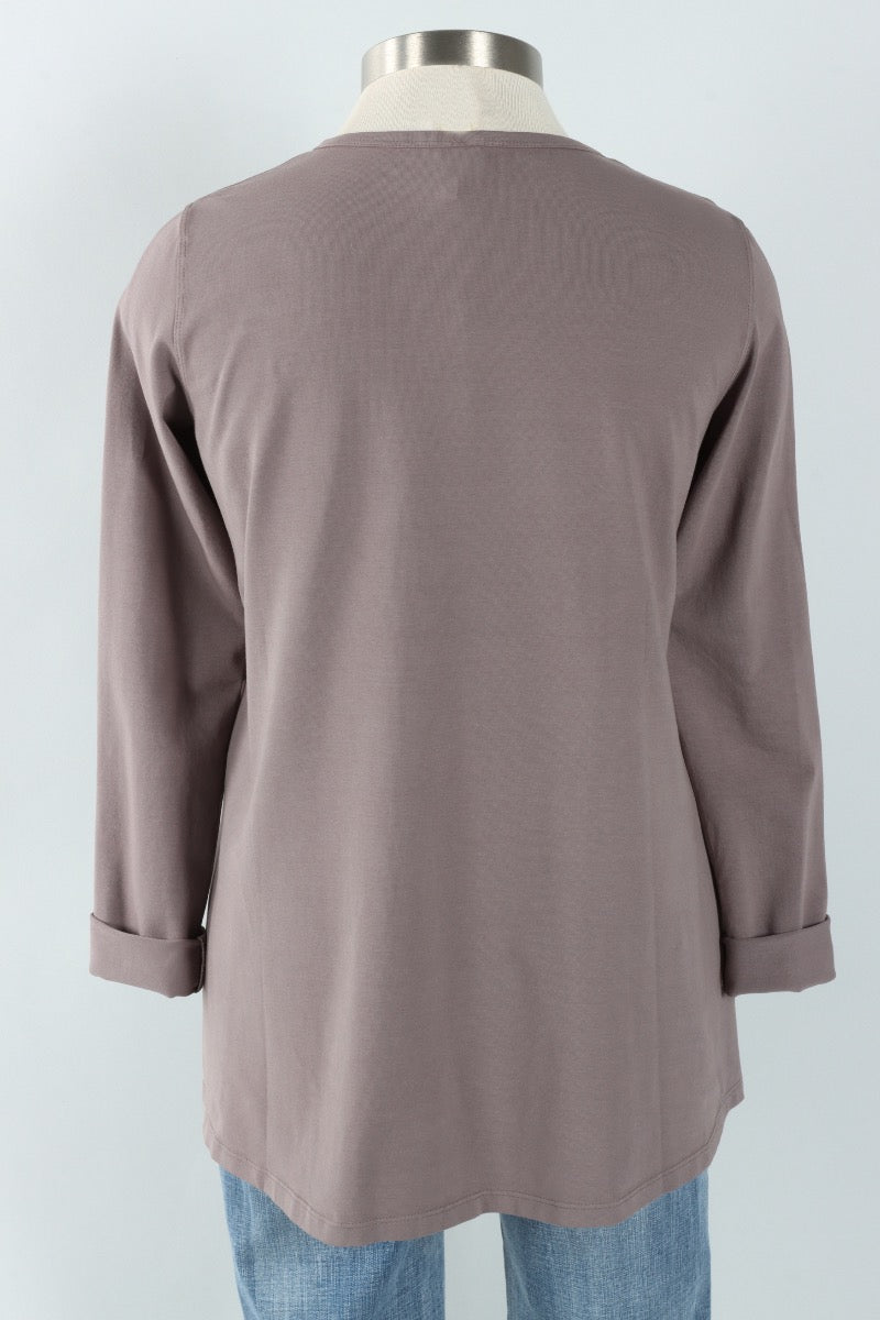 Stretch Knit A-Line Tunic - Eiffel Tower