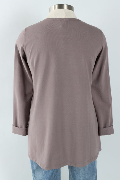 Stretch Knit A-Line Tunic - Eiffel Tower