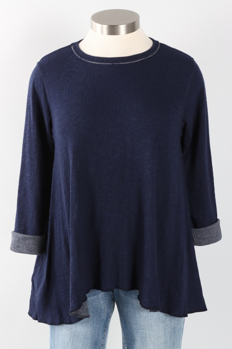 Original Longer Angel Tee - Indigo