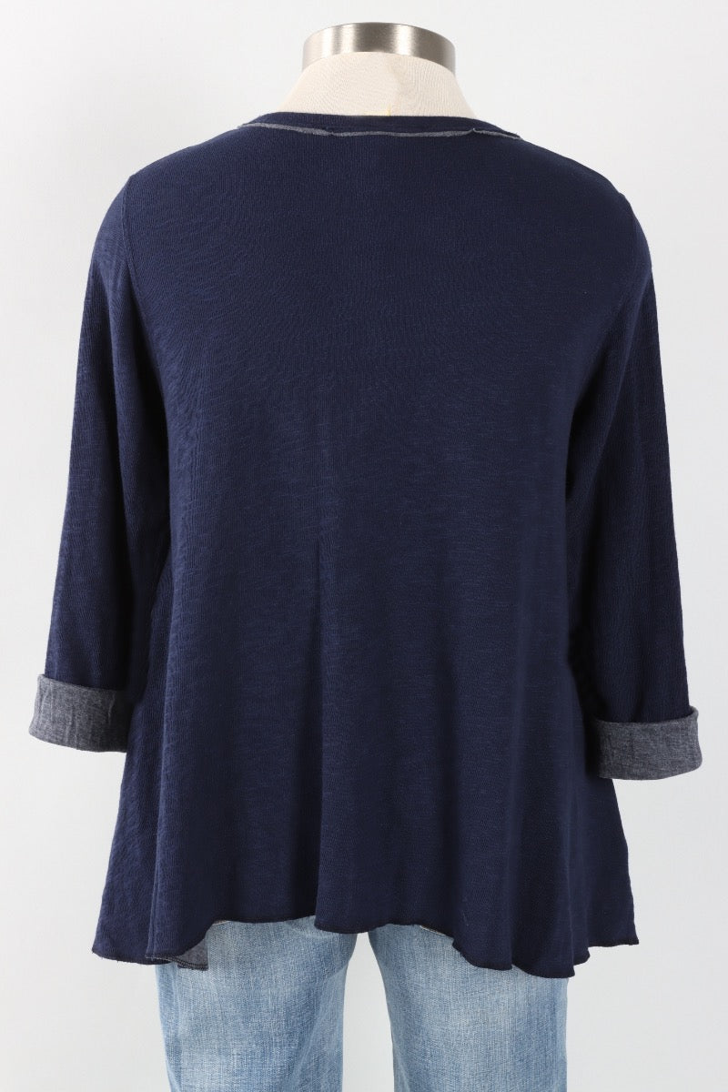 Original Longer Angel Tee - Indigo