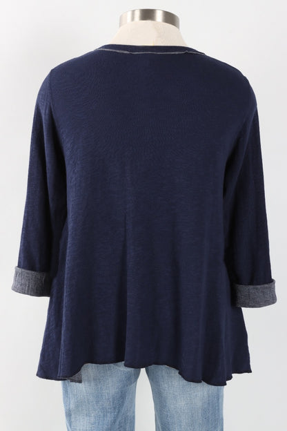 Original Longer Angel Tee - Indigo