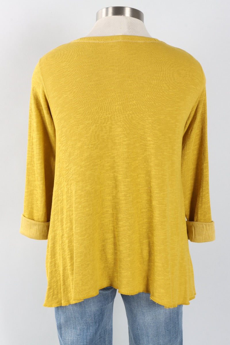 Original Longer Angel Tee - Mustard Green