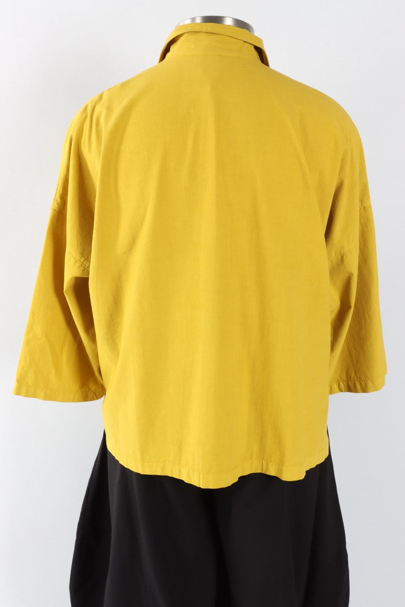 Big Shirt - Mustard Green