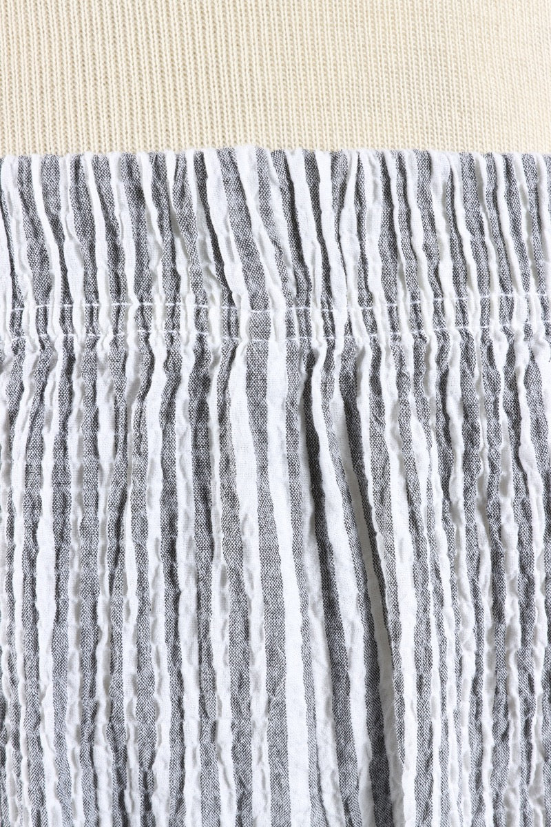 Cargo Pant - White Stripe Crinkle