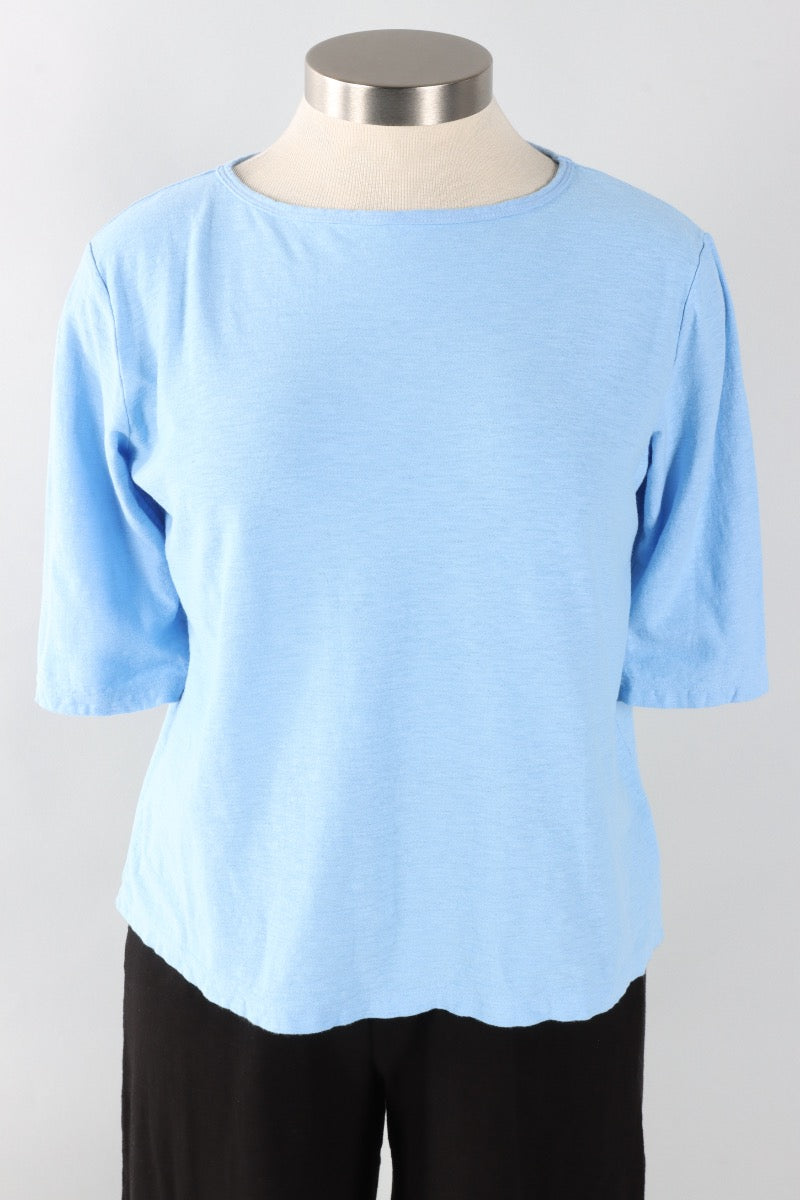 Elbow Sleeve Top - Bellflower