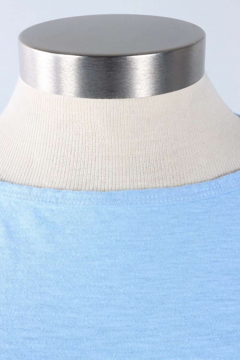 Elbow Sleeve Top - Bellflower
